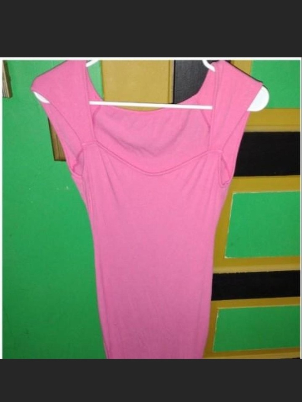 Pumiey Medium Pink Ribbed Bodycon Dress
